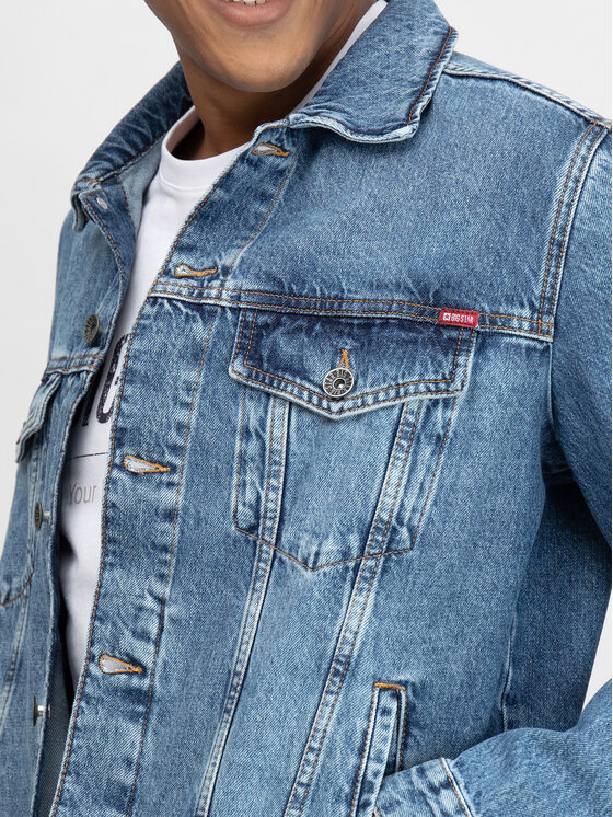 BIG STAR BIG STAR Kurtka jeansowa charlie_445 Niebieski Basic Fit