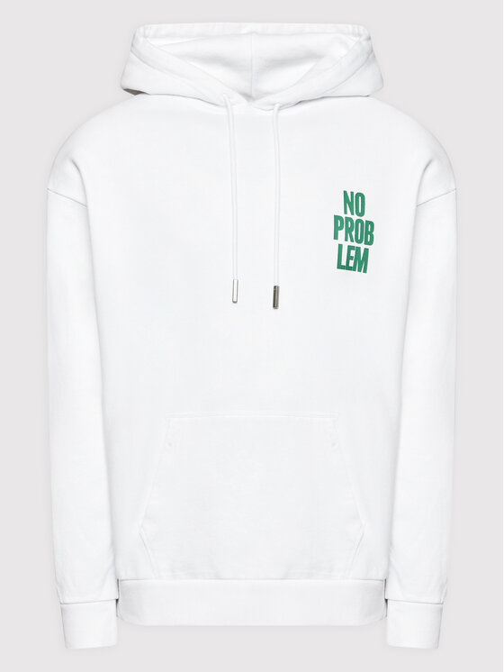 Young Poets Society Young Poets Society Суитшърт No Problem Joris 107071 Бял Regular Fit