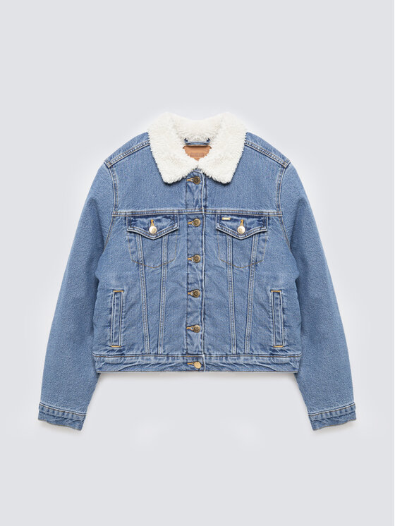 BIG STAR BIG STAR Kurtka jeansowa ASPEN Niebieski Basic Fit