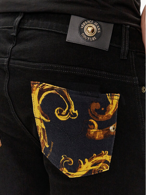 Versace Jeans Couture Versace Jeans Couture Traperice 76GAB5DM Crna Slim Fit