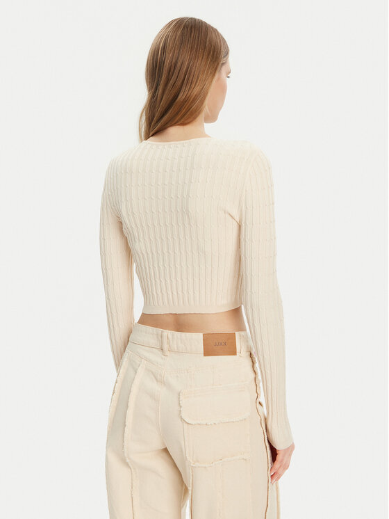 ONLY ONLY Sweter Meddi 15339582 Beżowy Cropped Fit