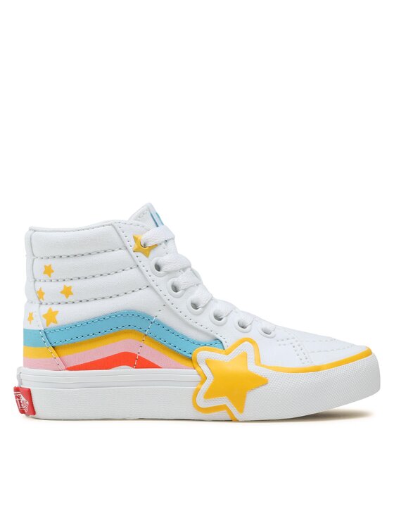 Sneakers Vans Sk8-Hi Rainbow Star VN000BVMAHP1 Alb