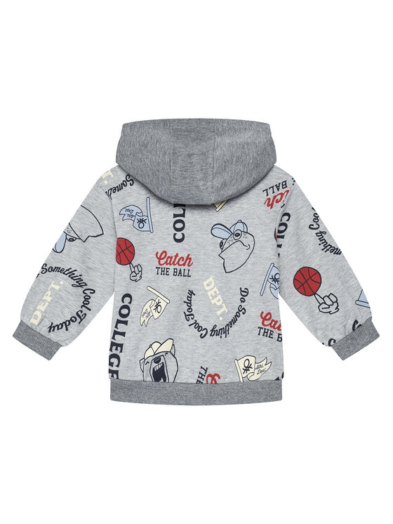 United Colors Of Benetton United Colors Of Benetton Sweatshirt 3X7YG2017 Grau Relaxed Fit