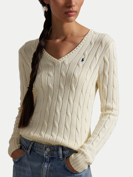 Polo Ralph Lauren Polo Ralph Lauren Džemper 211891641009 Écru Regular Fit