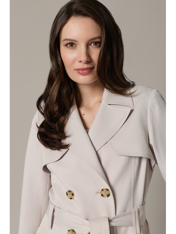 Lancerto Lancerto Trencz Concetta PC073126000008 Kremowy Regular Fit