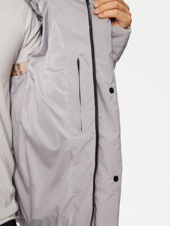 4F 4F Зимно яке 4FWAW24TDJAM479 Сив Loose Fit