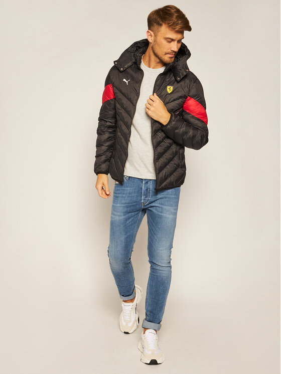 Puma Puma Zimska jakna Scuderia Ferrari Race MCS 597943 Črna Regular Fit