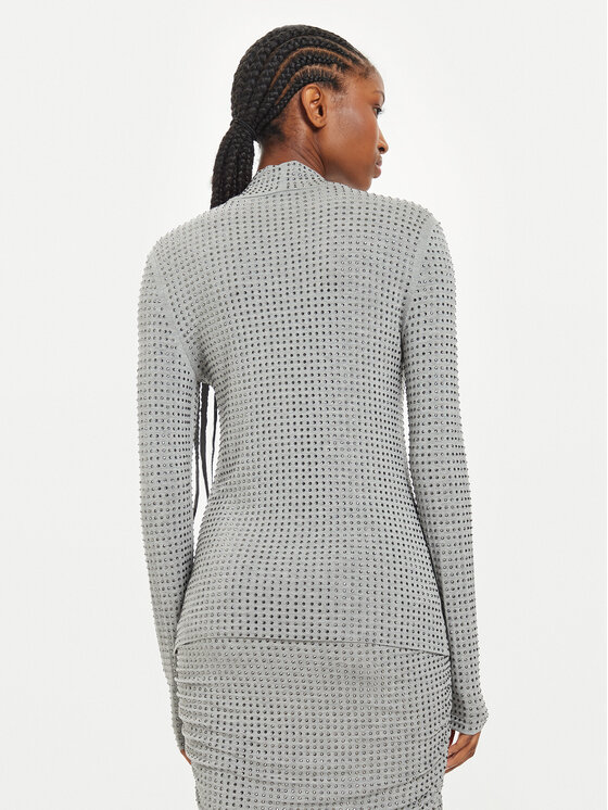 PINKO PINKO Bluzka Koch 104453 A2B4 Szary Regular Fit