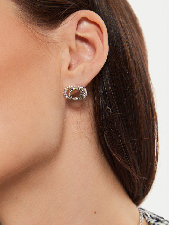Guess Guess Σκουλαρίκια JUBE04 511JW Ασημί