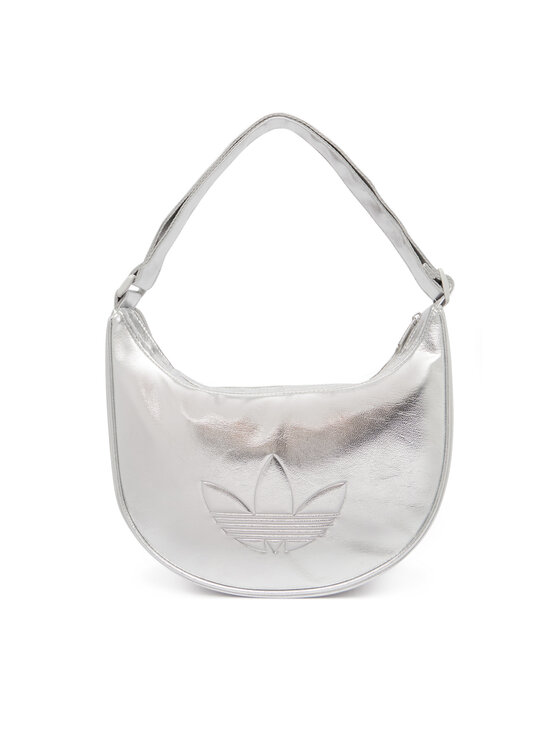 adidas adidas Handtasche Adicolor Half Crescent Bag Metallic Pu KR1562 Silberfarben