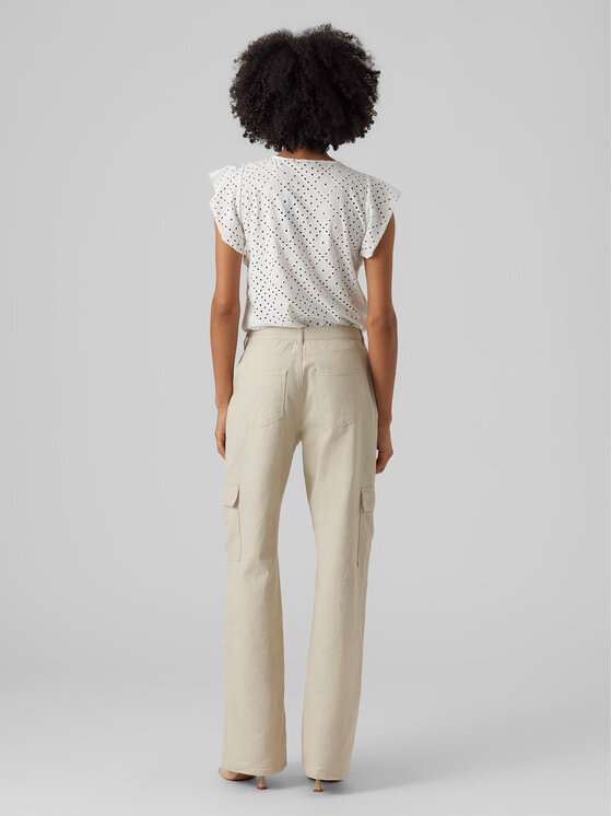 Vero Moda Vero Moda Marškinėliai 10286067 Balta Loose Fit