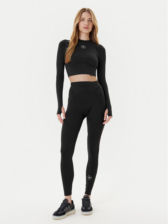 adidas by Stella McCartney adidas by Stella McCartney Tehnička majica Training JW4566 Crna Slim Fit