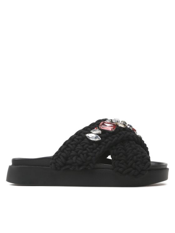 Ciabatte Woven Stones 70104-106 Nero