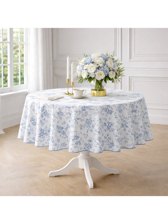 Roseberry Home Roseberry Home Obrus Toile de Jouy Blue Niebieski