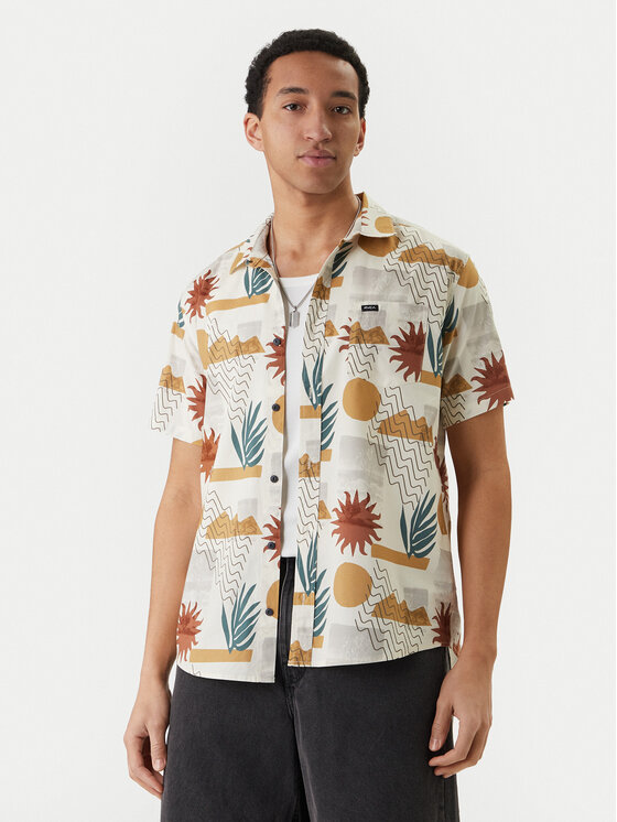 RVCA Cămașă Anytime AVYWT00489 Écru Regular Fit