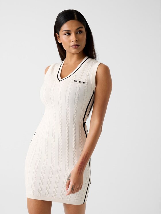 Guess Guess Vestito da giorno 180950 Bianco Classic Fit