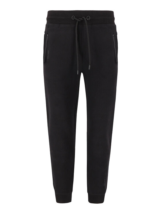 Volcano Volcano Spodnie dresowe N-NICER Czarny Regular Fit