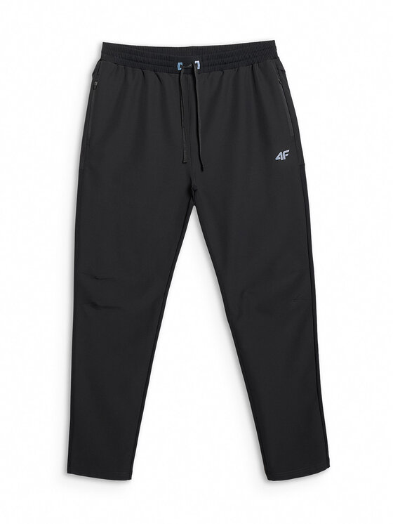 4F 4F Spodnie dresowe TRAIL RUNNING Czarny Regular Fit