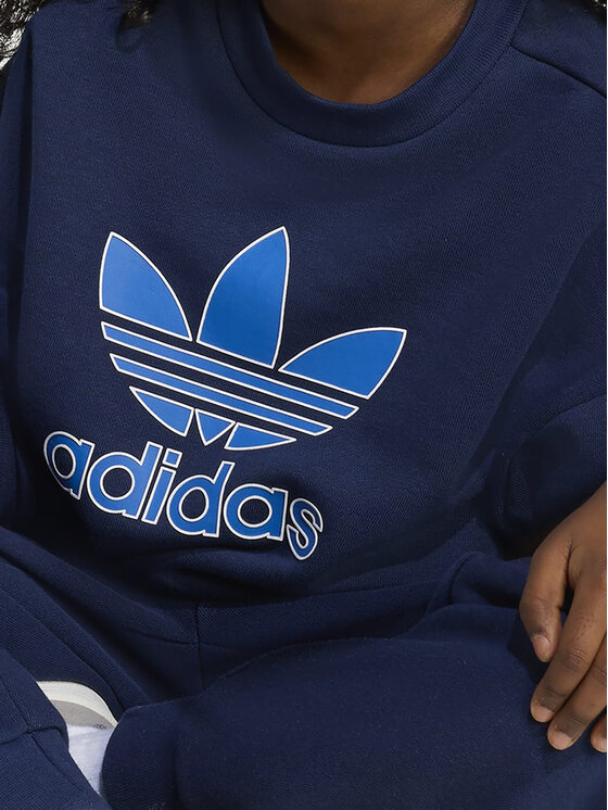 adidas adidas Trenerka JY1153 Tamnoplava Loose Fit