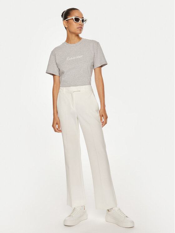 Calvin Klein Calvin Klein T-shirt Hero Logo K20K205448 Grigio Regular Fit