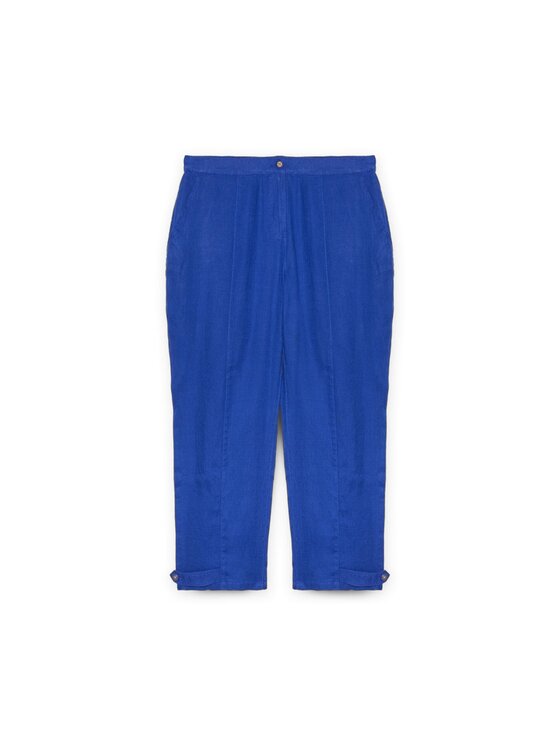 Fiorella Rubino Fiorella Rubino Pantaloni di tessuto P119T004808N024 Turchese Regular Fit