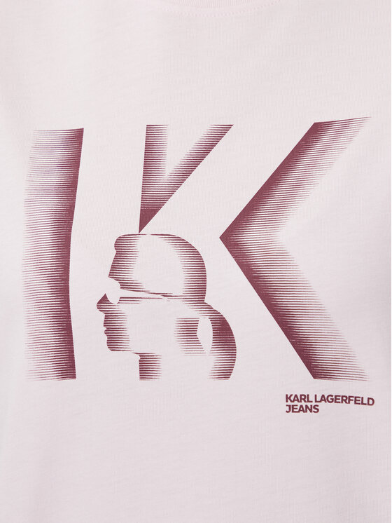 KARL LAGERFELD KARL LAGERFELD T-särk B4W17003 Heleроosa Regular Fit