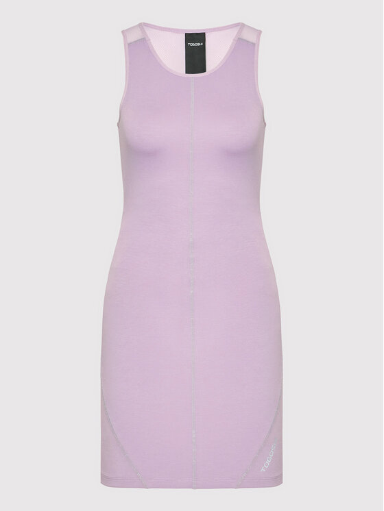 Togoshi Togoshi Kleid für den Alltag TG22-SUD002 Violett Extra Slim Fit