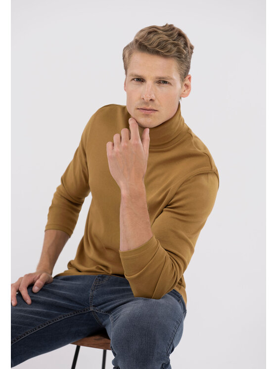 Longsleeve, rozmiar XXL, Brązowy, L-GOLDI