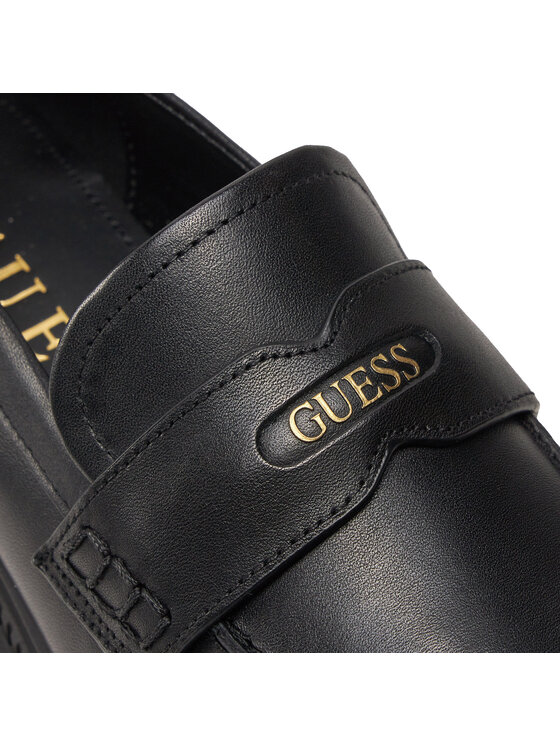 Guess Guess Loafers Finda FLTFIN LEA14 Μαύρο