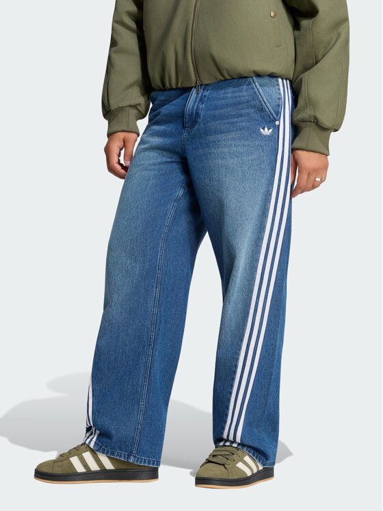 adidas adidas Jeansy 171193 Niebieski Loose Fit