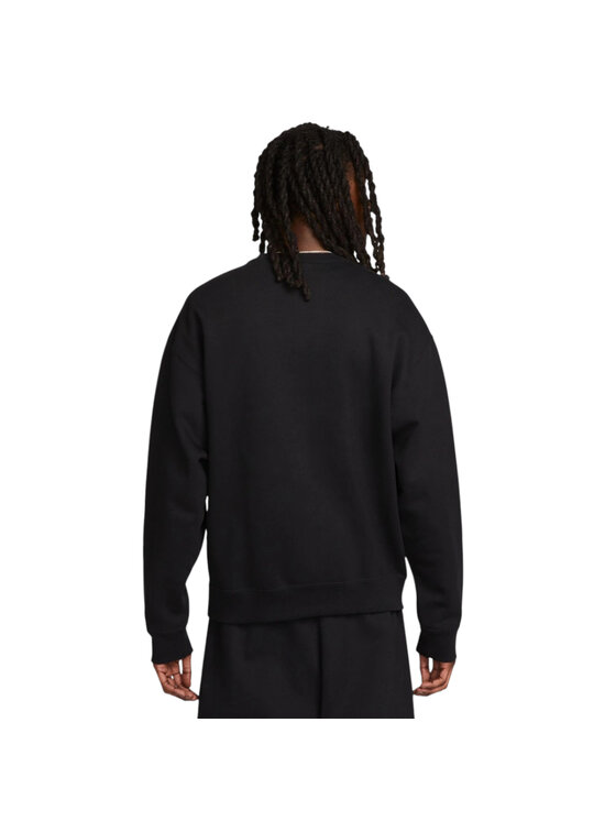 Nike Nike Felpa Solo Swoosh Fleece Crew Nero Regular Fit