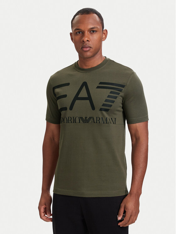 EA7 Emporio Armani EA7 Emporio Armani Marškinėliai 7M002200 AF27188 U7014 Žalia Regular Fit
