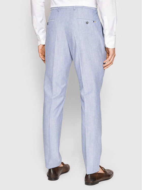 Pantaloni chino H-Genius/222 50468297 Blu Slim Fit...