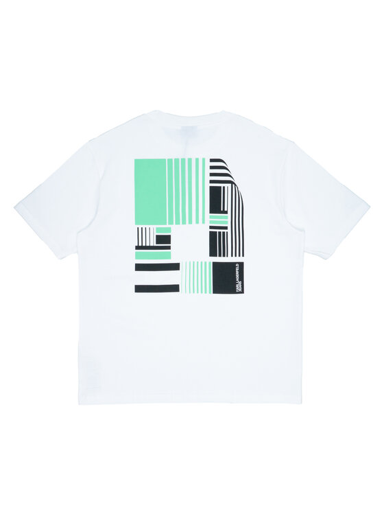 KARL LAGERFELD KARL LAGERFELD T-Shirt a2m17051100 Biały Regular Fit