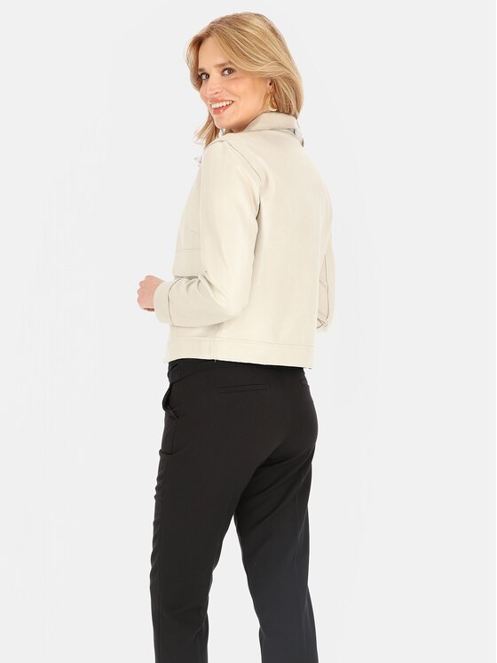 Perso Perso Dámska bunda BLE252676F Sivá Regular Fit