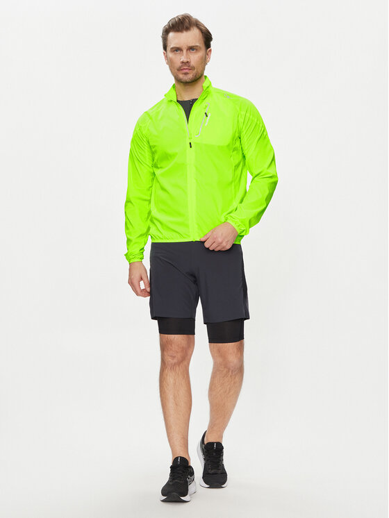 CMP CMP Kurtka do biegania 3C46777T Żółty Regular Fit