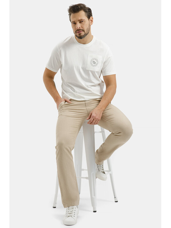 Cross Jeans Cross Jeans T-Shirt 16153-028 Biały Regular Fit