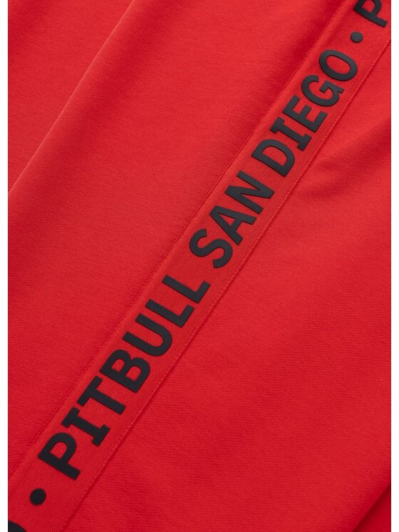 PITBULL PITBULL Spodnie dresowe TAPE PARKER Czerwony Regular Fit