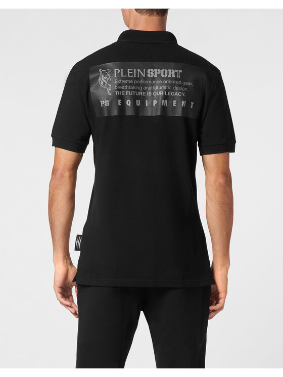 Plein Sport Plein Sport Polo 14261 Czarny Slim Fit