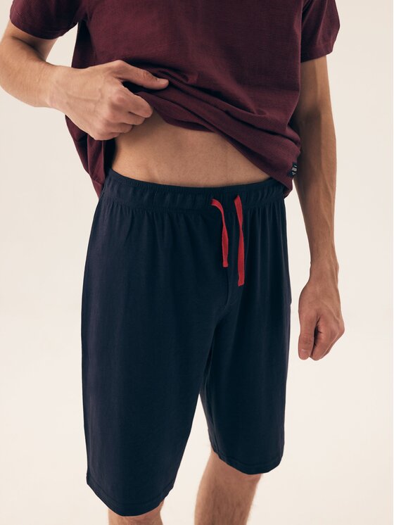 Henderson Henderson Piżama 42633 Bordowy Regular Fit