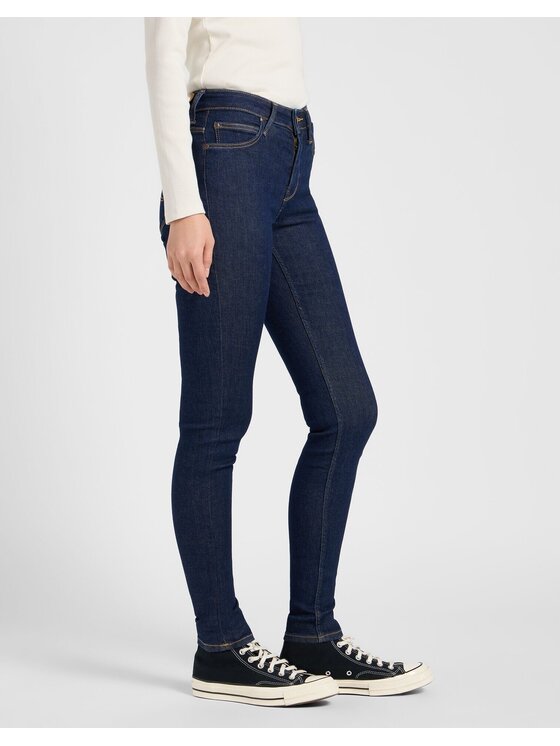 Lee Lee Jeansy SCARLETT HIGH Niebieski Skinny Fit