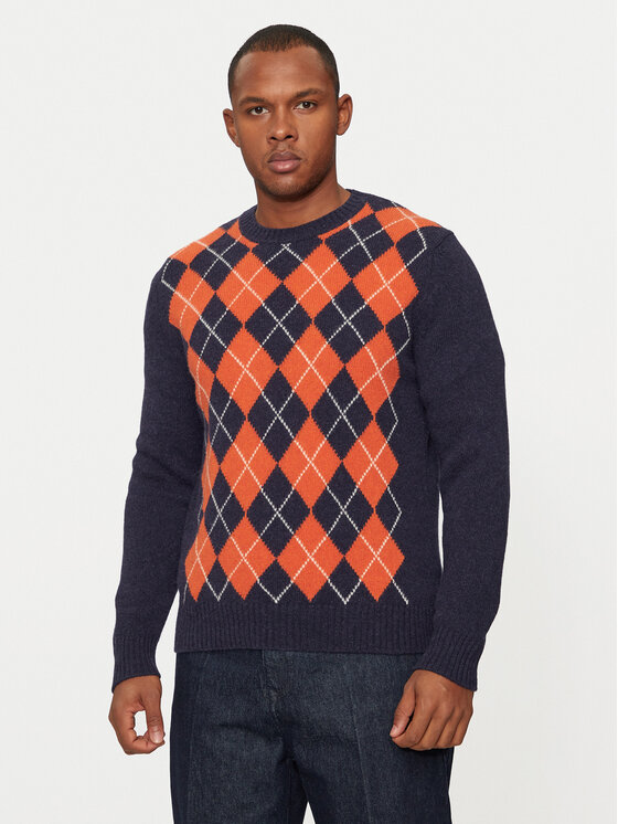 United Colors Of Benetton United Colors Of Benetton Džemper 103MK1088 Tamnoplava Regular Fit