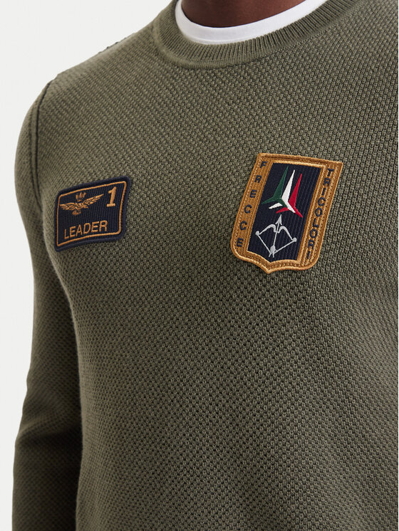 Aeronautica Militare Aeronautica Militare Maglione 262MA1659UL00903 Cachi Regular Fit