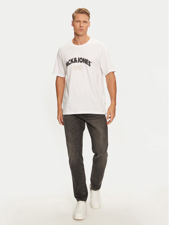 Jack & Jones Jack & Jones Set de tricouri﻿ Bronx 12271571 Negru Relaxed Fit
