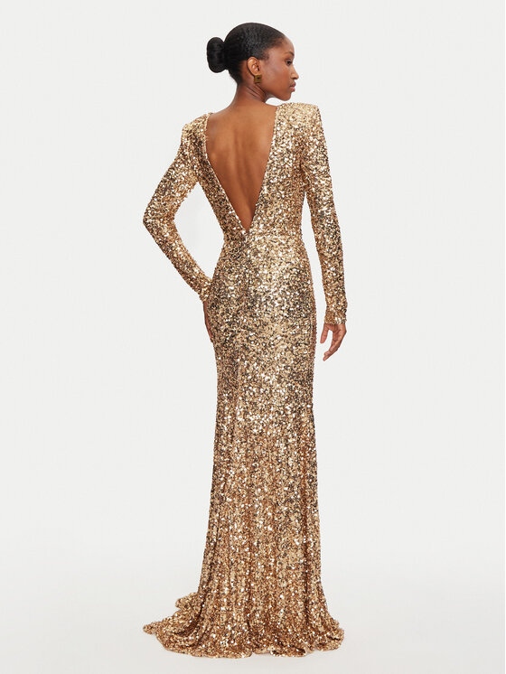Elisabetta Franchi Elisabetta Franchi Abendkleid AB-759-47E2-V860 Goldfarben Regular Fit