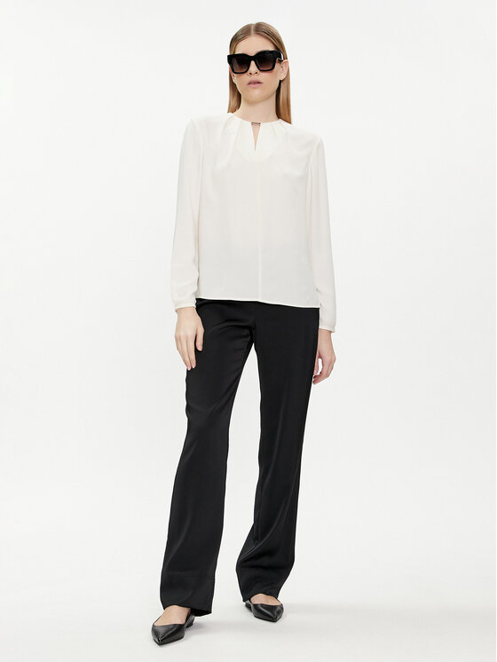 Calvin Klein Calvin Klein Bluse K20K207075 Écru Regular Fit