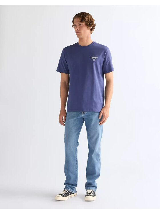 Wrangler Wrangler T-Shirt GRAPHIC TEE Niebieski Relaxed Fit