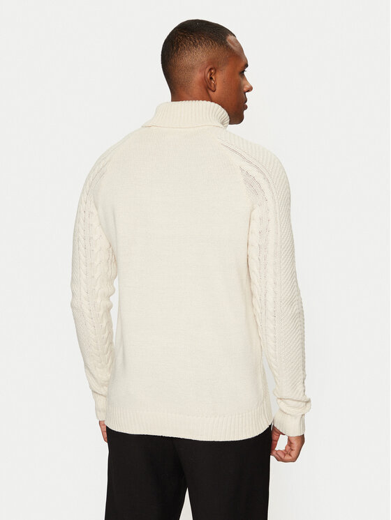 Brave Soul Brave Soul Rollkragenpullover MK-610MORTON Beige Regular Fit
