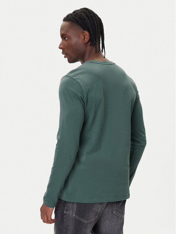 BOSS BOSS Longsleeve Tacks 50512111 Verde Regular Fit
