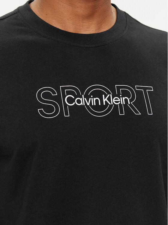 Calvin Klein Performance Calvin Klein Performance T-Shirt Graphic 00GMS4K169 Černá Regular Fit